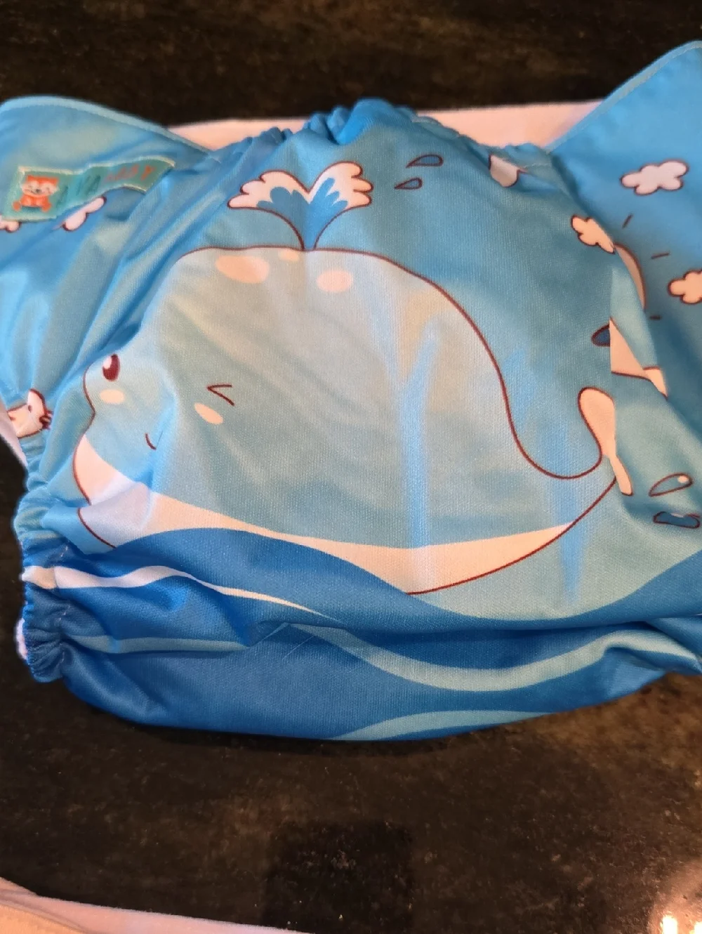 AlvaBaby Reusable Swim/Nappy Covers - Blue, Navy, White, Mint (Set of 4)